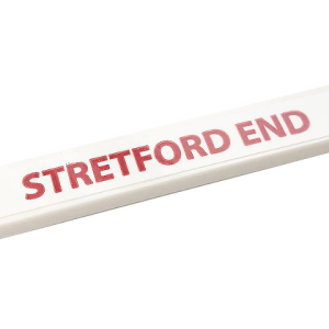 6636pb264 - Tile 1 x 6 with Red 'STRETFORD END' on White Background Pattern (Sticker) - Set 10272