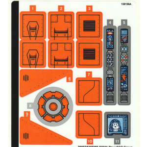 76193stk01 - Sticker Sheet for Set 76193 - (79007/6350256)