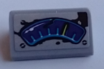 85984pb314 - Slope 30 1 x 2 x 2/3 with Damaged Speedometer, Gauge and Screws Pattern (Sticker) - Set 70423