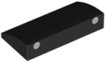 88930pb152 - Slope, Curved 2 x 4 x 2/3 with Bottom Tubes with 2 Silver Dots with Light Bluish Gray Outline Pattern