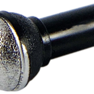 90370pb05 - Minifigure, Utensil Microphone with Metallic Silver Top Half Screen Pattern