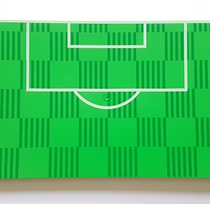 90498pb16 - Tile 8 x 16 with Bottom Tubes with Soccer (Football) Pitch Goal Box and Penalty Area Pattern