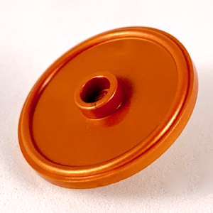 91884 - Minifigure, Shield Circular Rimmed Face with Stud