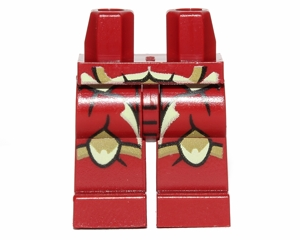 970c00pb0214 - Hips and Legs with Galaxy Squad Buggoid with Olive Green Stripes and Exoskeleton Pattern