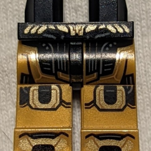 970c115pb006 - Hips and Pearl Gold Legs with Armor, Gold and Black Panels Pattern (Thanos)