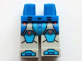 970c86pb29 - Hips and Light Bluish Gray Legs with Blue and Dark Azure Armor, Dark Azure Hexagonal Knee Pads and Dark Azure and Blue Boots Pattern
