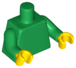 973c20 - Torso Plain / Green Arms / Yellow Hands