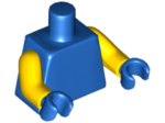 973c56 - Torso Plain / Yellow Arms / Blue Hands