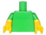 973c76 - Torso Plain / Yellow Arms with Bright Green Short Sleeves Pattern / Yellow Hands