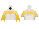 973pb2229c01 - Torso Female Bodice with Thin Straps over Yellow Skin Pattern / Yellow Arms / Yellow Hands