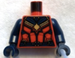 973pb4665c01 - Torso Female Outline with Gold 8-Point Star, Dark Blue Collar and Belt Pattern / Dark Blue Arms / Dark Blue Hands