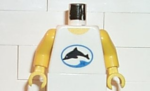 973px38c01 - Torso Divers Dolphin Logo Pattern / Yellow Arms / Yellow Hands