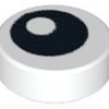 98138pb007 - Tile, Round 1 x 1 with Black Eye with Pupil Pattern