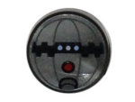 98138pb008 - Tile, Round 1 x 1 with SW Thermal Detonator with Red Button Pattern