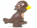98388pb05 - Bird, Friends / Elves with Bright Light Orange Beak and Copper Chest and Eyes Pattern