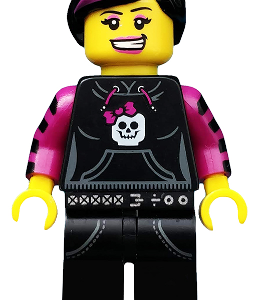 col092 - Skater Girl, Series 6 (Minifigure Only without Stand and Accessories)