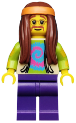 col107 - Hippie, Series 7 (Minifigure Only without Stand and Accessories)