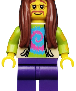 col107 - Hippie, Series 7 (Minifigure Only without Stand and Accessories)