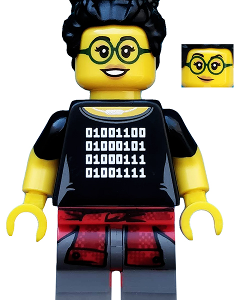 col345 - Programmer, Series 19 (Minifigure Only without Stand and Accessories)