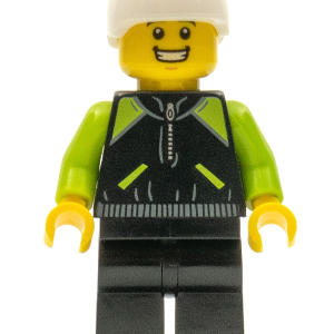 cty0658 - Cyclist - Lime and Black Jacket