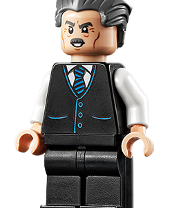 sh710 - J. Jonah Jameson - Vest with Striped Tie, Swept Back Hair