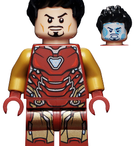 sh731 - Iron Man Mark 85 Armor - Black Hair