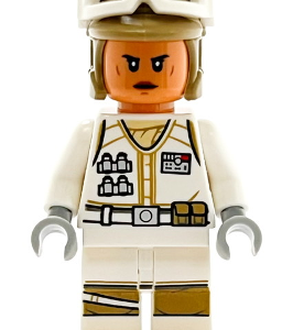 sw1188 - Hoth Rebel Trooper White Uniform, Dark Tan Helmet, Female