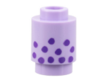3062bpb073 - Brick, Round 1 x 1 Open Stud with Dark Purple Spots Pattern