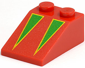 3298px4 - Slope 33 3 x 2 with Green Triangles with Yellow Borders Pattern