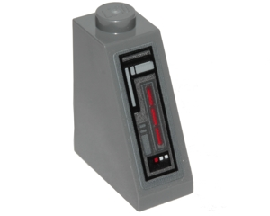 60481pb005 - Slope 65 2 x 1 x 2 with SW Control Panel on Front Pattern (Sticker) - Set 75171