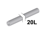 75c20 - Hose, Rigid 3mm D. 20L / 16.0cm