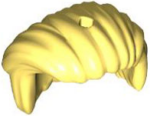 76772 - Minifigure, Hair Mid-Length, All Swept to Right Side, Hole On Top - Hard Plastic