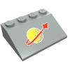 3297p90 - Slope 33 3 x 4 with Classic Space Logo Pattern