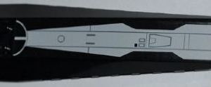45301pb023 - Wedge 16 x 4 Triple Curved with Reinforcements with SW V-wing Starfighter Pattern (Sticker) - Set 7915