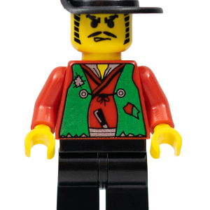 cc4065 - Male Actor, Red Shirt, Black Wide Brim Hat