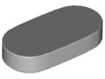 1126 - Tile, Round 1 x 2 Oval