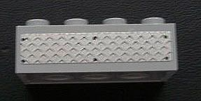 3001pb072 - Brick 2 x 4 with Tread Plate Pattern (Sticker) - Set 3180