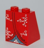 3678bpb025 - Slope 65 2 x 2 x 2 with Bottom Tube with Minifigure Dress / Skirt / Robe, Kimono Pattern