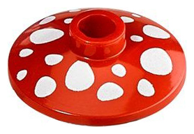 4740pb004 - Dish 2 x 2 Inverted (Radar) with Mushroom Spots Pattern