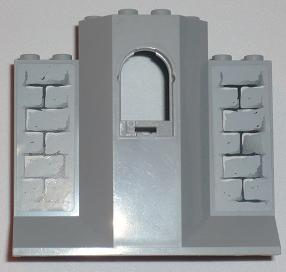 48490pb01 - Panel 3 x 8 x 6 with Window with Light Bluish Gray Bricks Pattern (Stickers) - Set 8813/8823