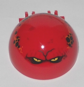 50747pb13 - Windscreen 6 x 6 x 3 Canopy Half Sphere with Dual 2 Fingers with Globlin with Squinting Yellow Eyes Pattern