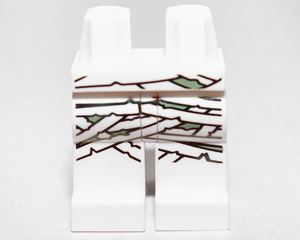 970c00pb0077 - Hips and Legs with White and Green Mummy Wrappings Pattern