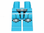 970c00pb0210 - Hips and Legs with Galaxy Squad Armor with Small Light Bluish Gray and White Knee Pads and Short Belt Pattern