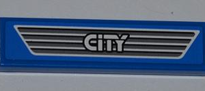 2431pb259 - Tile 1 x 4 with 'CITY' on Dark Gray Car Grille Pattern (Sticker) - Set 4440
