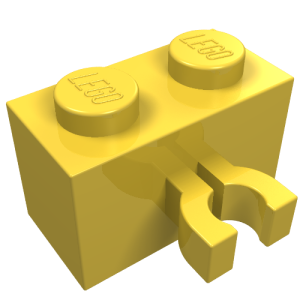 30237 - Brick, Modified 1 x 2 with Clip (Vertical Grip) (Undetermined Type)