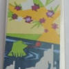 87079pb0292 - Tile 2 x 4 with Frog in Pond and Bird in Tree on Canvas Painting Pattern (Sticker) - Set 41095