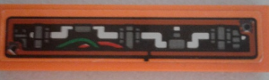 2431pb476 - Tile 1 x 4 with Mechanics and Wires Pattern (Sticker) - Set 70603
