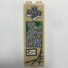 2454pb179 - Brick 1 x 2 x 5 with Polaroid Photographs, Map, Pizza, Number 241 and Cobweb Pattern (Sticker) - Set 76108