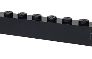 2465pb28L - Brick 1 x 16 with Dark Bluish Gray Vents and Rivets Pattern Model Left Side (Sticker) - Set 7786