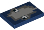 26603pb010 - Tile 2 x 3 with Minecraft Squid Face Pattern